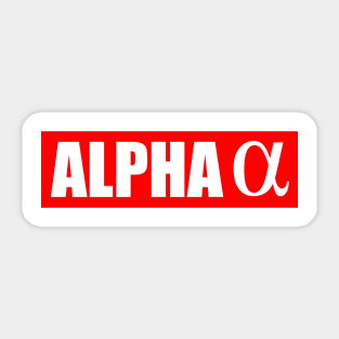 Alpha Sticker